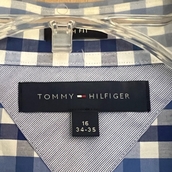 Tommy Hilfiger Button Down Shirt 16 34/35 L - Picture 4 of 5